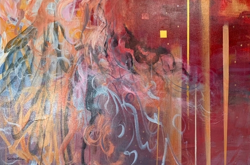 abstract painting by Robin Maria Pedrero