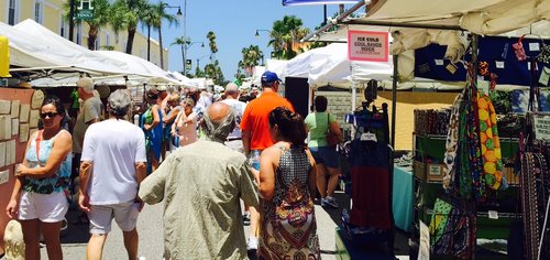 Art festival crowd